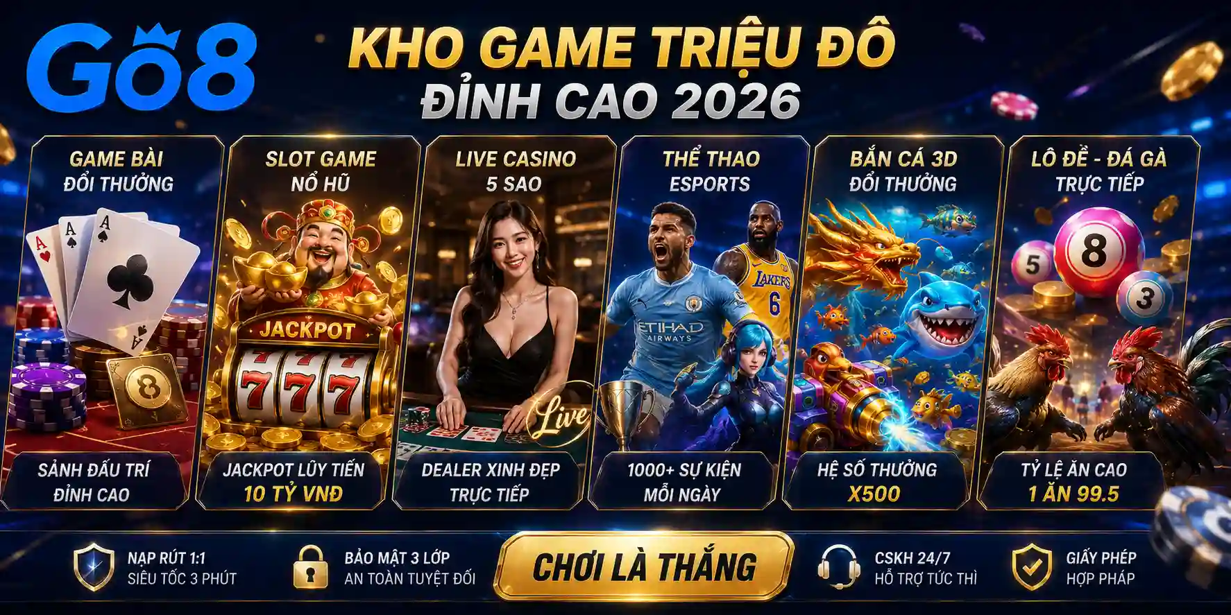 GO8 18 Khám Phá Kho Game GO8 Triệu Đô Đỉnh Cao 2026
